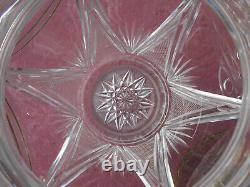 Ancien Grand Vase Pique Fleurs Cristal Taillé Val Saint Lambert St Louis
