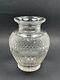Ancien Grand Vase En Cristal Lourd Taillé Saint Louis Modèle Trianon