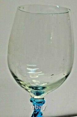 Ancien Lot De 3 Grand (28 Cm) Verre A Vin Cristal Saint St Louis Pied Tourne