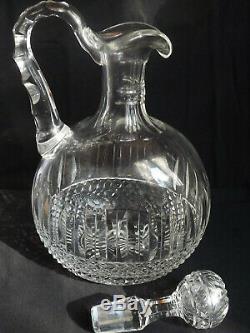 Ancien broc a decanter cristal St LOUIS TOMMY carafe no Baccarat Daum Lalique