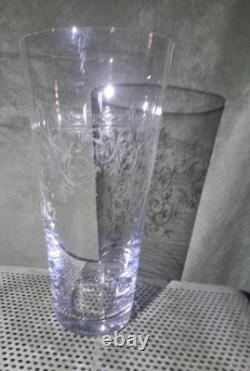 Ancien grand vase en cristal taillé / gravé Baccarat ST Louis autre