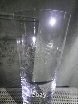 Ancien grand vase en cristal taillé / gravé Baccarat ST Louis autre