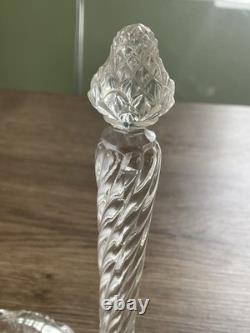 Ancien huilier en cristal signé Saint Louis