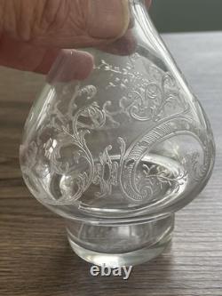 Ancien huilier en cristal signé Saint Louis