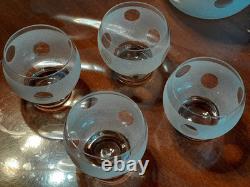 Ancien service carafe + 7 verres cristal Baccarat, Saint Louis