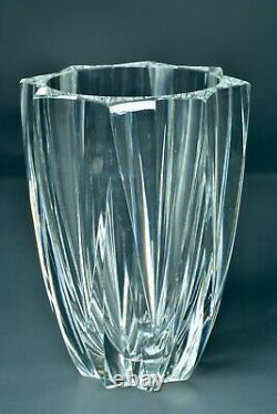 Ancien vase Moderniste étoile en Cristal de Saint Louis 1950 vintage déco