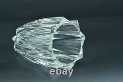 Ancien vase Moderniste étoile en Cristal de Saint Louis 1950 vintage déco