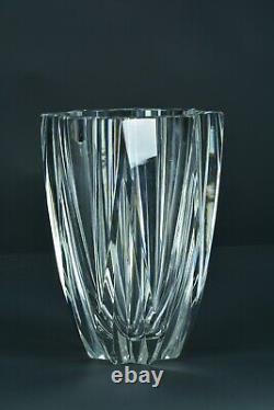 Ancien vase Moderniste étoile en Cristal de Saint Louis 1950 vintage déco