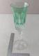 Ancien Verre / Flûte Champagne, Cristal Vert, Style Tommy De Saint Louis