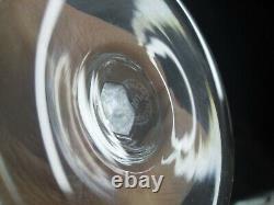 Ancienne 6 Verres A Eau Vin Rouge Cristal Taille Modele Chantilly St Louis Signe