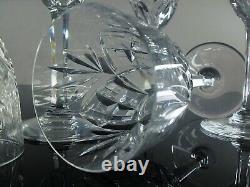Ancienne 6 Verres A Eau Vin Rouge Cristal Taille Modele Chantilly St Louis Signe