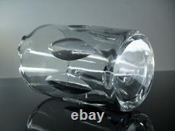 Ancienne Cruche Broc Cristal Massif Taille Modelé Jersey St Louis Signe