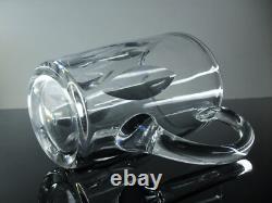Ancienne Cruche Broc Cristal Massif Taille Modelé Jersey St Louis Signe