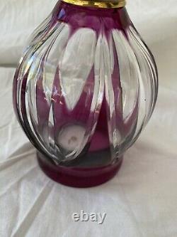 Ancienne Lampe Berger En Cristal De Saint Louis Violette Cadeau De Noël