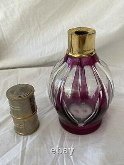 Ancienne Lampe Berger En Cristal De Saint Louis Violette Cadeau De Noël