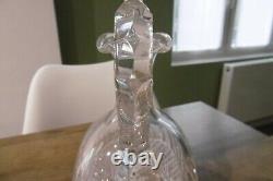 Ancienne carafe aiguière en cristal de Saint Louis modèle Tommy