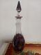 Ancienne Carafe Cristal Saint Louis Overlay Violet