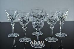 Anciennes 6 Verres A Vin Cristal Taille Soufle Modele Sammy Taille St Louis 15,5