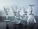 Anciennes 6 Verres A Vin En Cristal Taille Modelé Camargue St Louis Signe