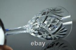 Anciennes 6 Verres A Vin En Cristal Taille Modelé Chantilly St Louis Non Signe