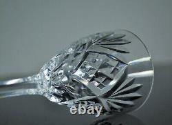 Anciennes 6 Verres A Vin En Cristal Taille Modelé Chantilly St Louis Non Signe