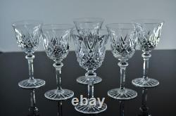 Anciennes 6 Verres A Vin En Cristal Taille Souffle Modele Sammy Taille St Louis