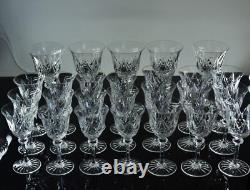 Anciennes 6 Verres A Vin En Cristal Taille Souffle Modele Sammy Taille St Louis