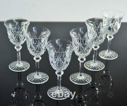 Anciennes 6 Verres A Vin En Cristal Taille Souffle Modele Sammy Taille St Louis