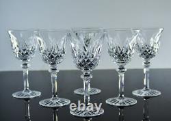 Anciennes 6 Verres A Vin En Cristal Taille Souffle Modele Sammy Taille St Louis