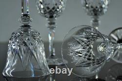 Anciennes 6 Verres A Vin En Cristal Taille Souffle Modele Sammy Taille St Louis