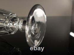Anciennes 6 Verres Digestif Cristal Taille Cotes Plates Caton St Louis Art Deco