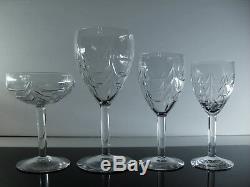 Anciennes 9 Coupes A Champagne Cristal St Louis Baccarat Boheme Lorraine