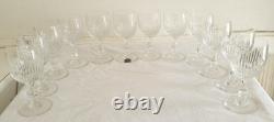 Anciens 12 verres à vin en cristal signé Saint Louis modèle Liane