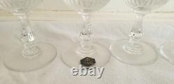 Anciens 12 verres à vin en cristal signé Saint Louis modèle Liane