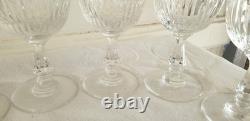Anciens 12 verres à vin en cristal signé Saint Louis modèle Liane
