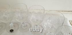 Anciens 12 verres à vin en cristal signé Saint Louis modèle Liane