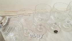 Anciens 12 verres à vin en cristal signé Saint Louis modèle Liane