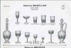 Art Deco 6 Verres A Vin Cristal Double Couleur Taille Modele Magellan St Louis