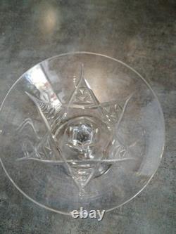 Art Déco Service 25 Verres Cristal Taillé, St Louis Baccarat