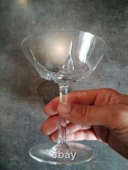 Art Déco Service 25 Verres Cristal Taillé, St Louis Baccarat