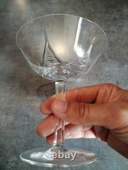Art Déco Service 25 Verres Cristal Taillé, St Louis Baccarat