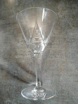 Art Déco Service 25 Verres Cristal Taillé, St Louis Baccarat