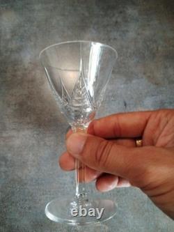 Art Déco Service 25 Verres Cristal Taillé, St Louis Baccarat