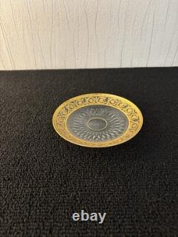 Assiette à pain modèle thistle en cristal de Saint Louis