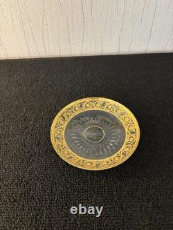 Assiette à pain modèle thistle en cristal de Saint Louis