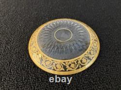 Assiette à pain modèle thistle en cristal de Saint Louis