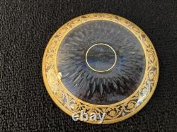 Assiette à pain modèle thistle en cristal de Saint Louis