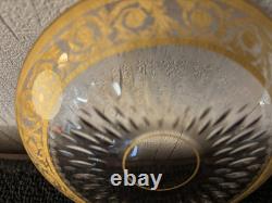 Assiette à pain modèle thistle en cristal de Saint Louis