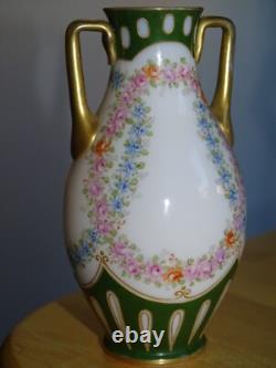 BACCARAT SAINT LOUIS ANCIEN VASE CRISTAL OPALINE EP 1850 LOUIS PHILIPPE ht 12 cm