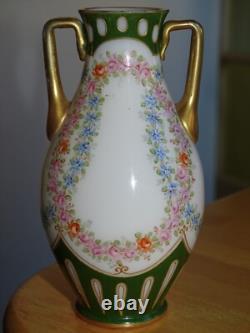 BACCARAT SAINT LOUIS ANCIEN VASE CRISTAL OPALINE EP 1850 LOUIS PHILIPPE ht 12 cm
